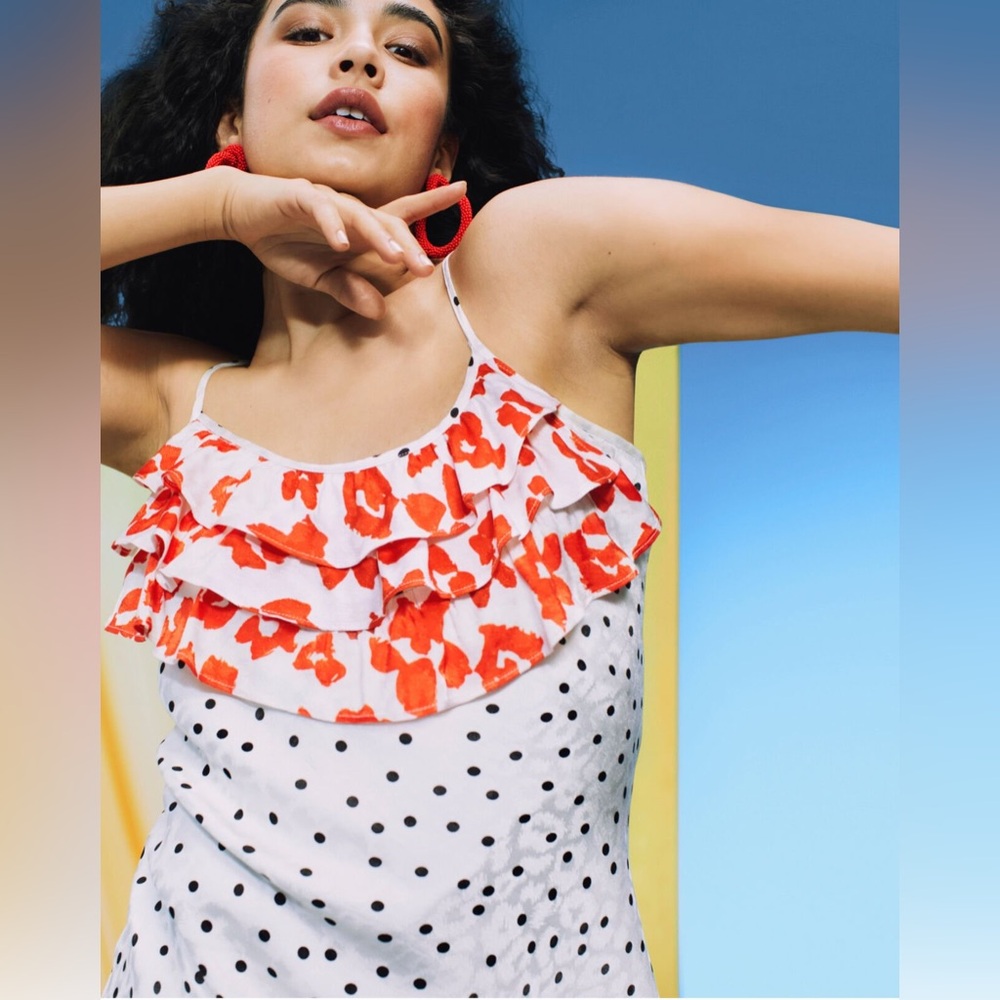 Target X Rixo Polka Dot Ruffle Dress